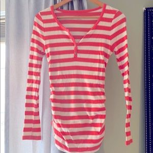 Liz Lange Maternity Striped Long Sleeve